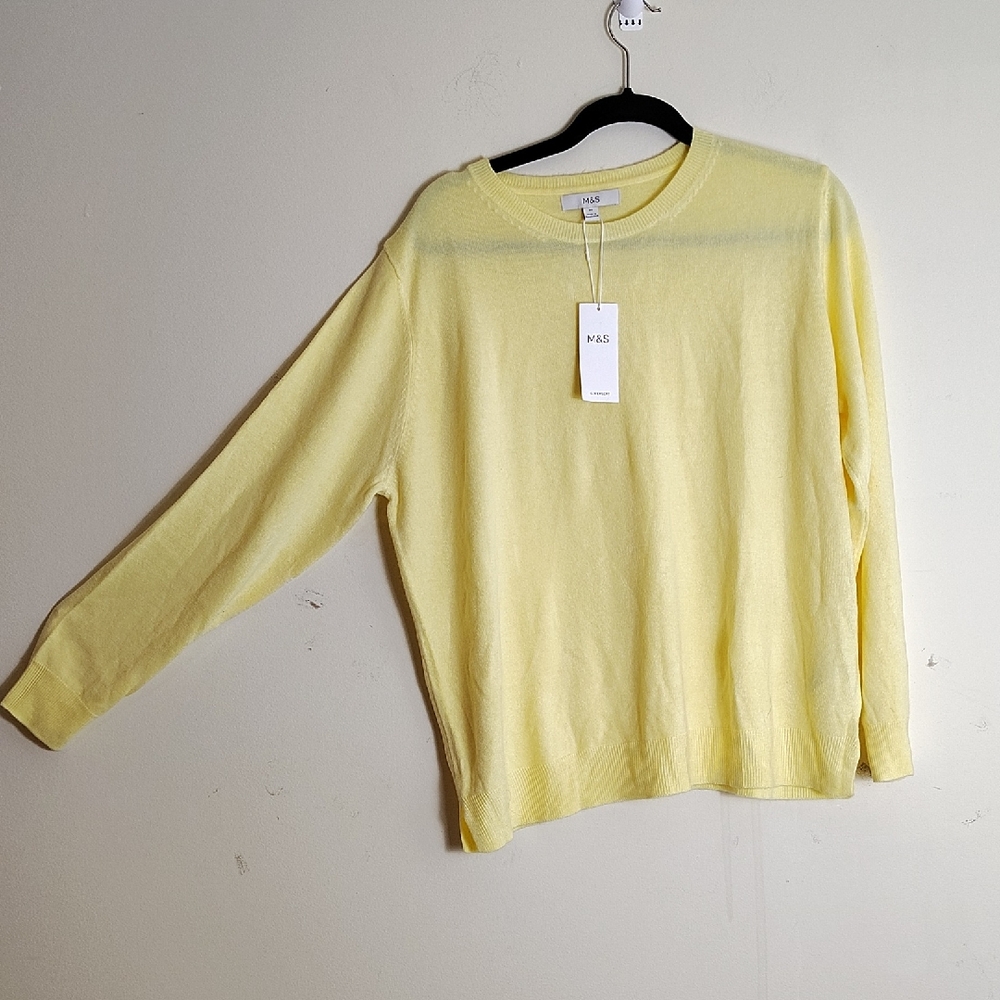 Men's Classic Yellow Crewneck Sweater
